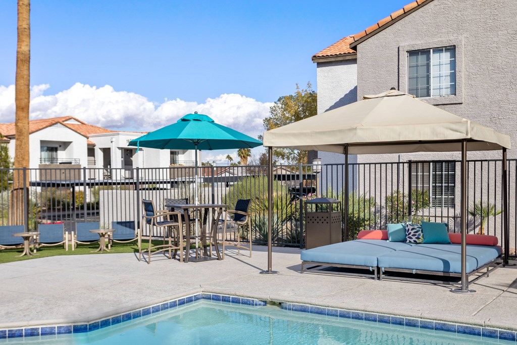 take a dip in our resort style swimming pool The Sanctuary Apartments Las Vegas